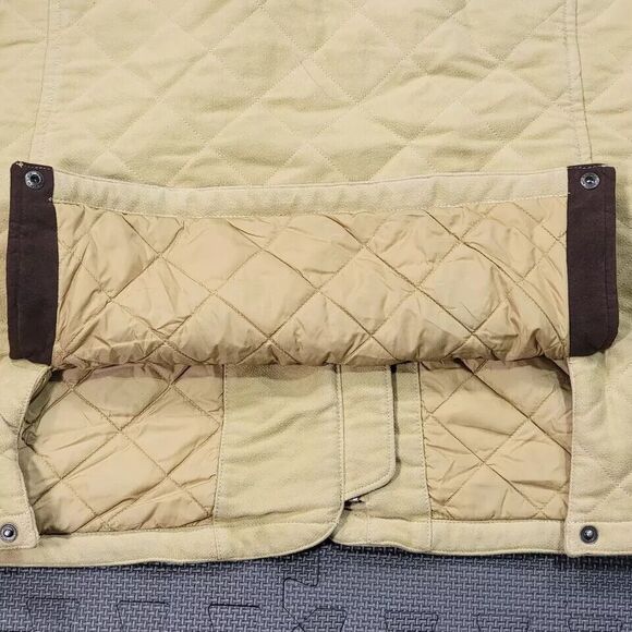 L.L. Bean Cream and Brown Utility Jacket - Picture 9 of 9